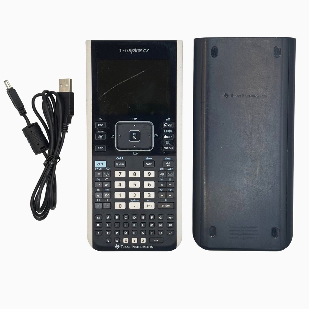 Texas Instruments TI-Nspire CX Graphing Calculator Color Screen with Cable Cover